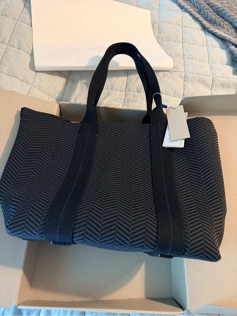 Rothy’s Essential Tote Shadow Black